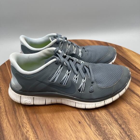 Nike Free 5.0 Shoes Mens Size 8 Gray Running Comfort Walking Gym Casual Sneakers - Picture 1 of 8
